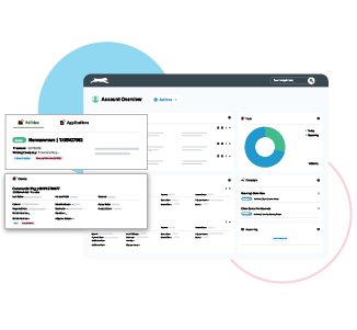 Insurance agency management system screenshot.